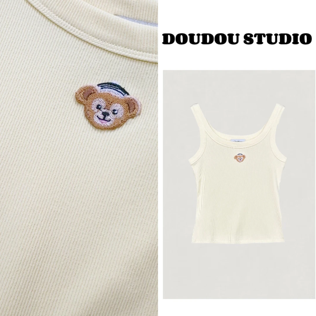 【兜兜】小熊 春夏新款小刺绣简约百搭背心 210087