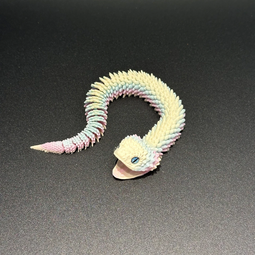 3D打印玩具 张嘴蝰蛇25cm/美娇蛇（NO退NO换）
