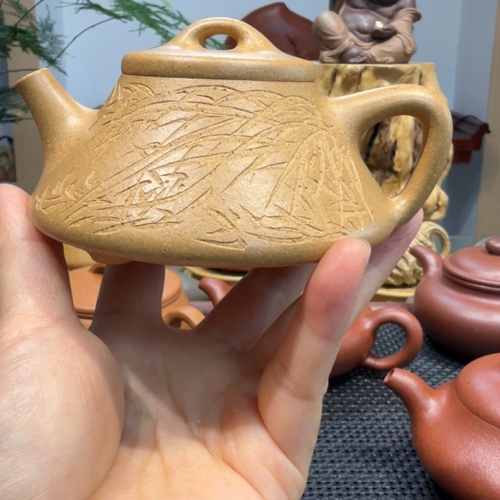 茶壶紫砂黄金段趣瓢130cc