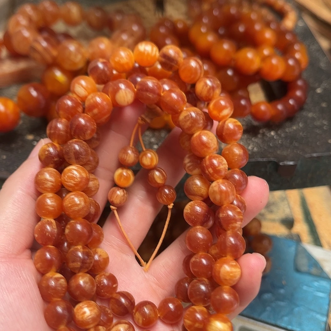 松木（琥珀木）手串/手链1.0规格108颗