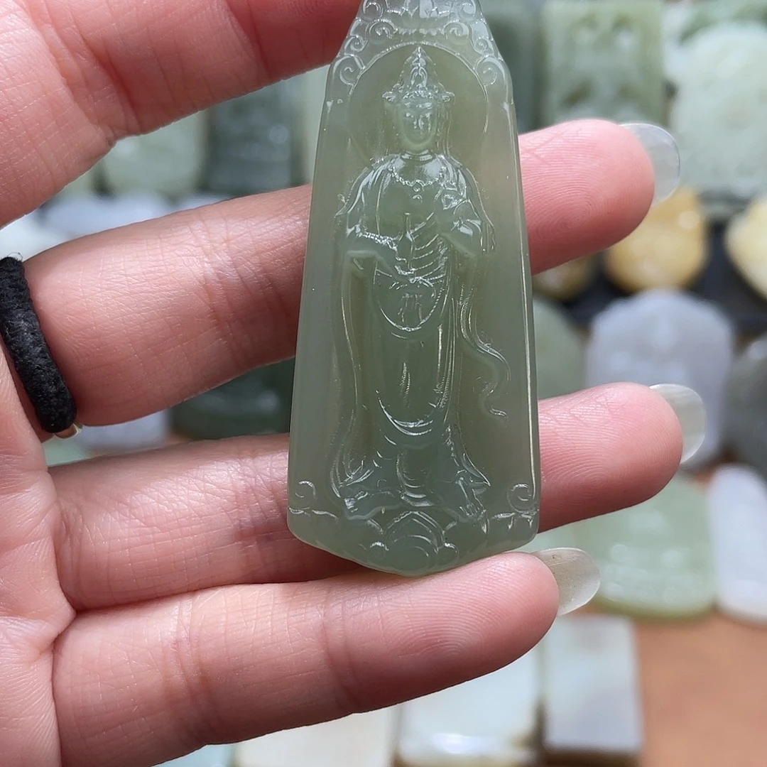 和田玉未镶嵌吊坠(不含链)