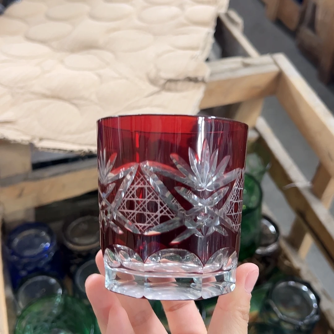 水晶玻璃高脚款微瑕一个