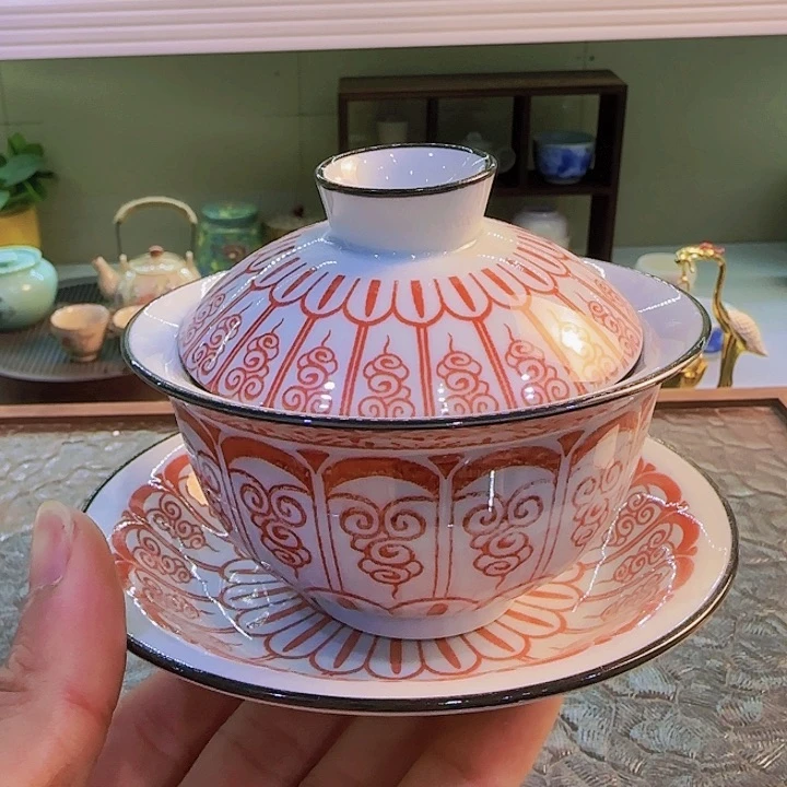 茶具套装旅行茶具青花瓷器茶叶罐个人杯主人杯