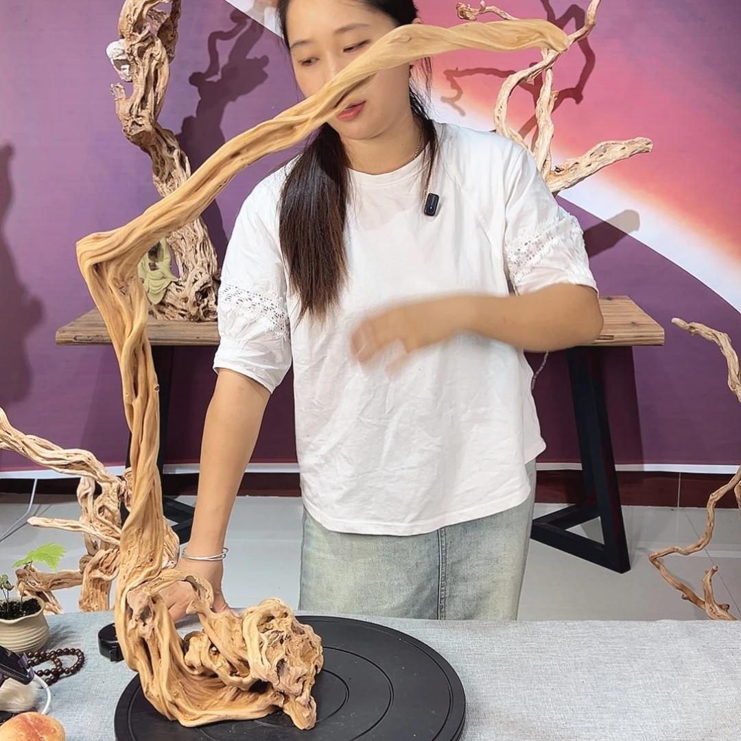 蓝****木天然杜鹃根根艺摆件