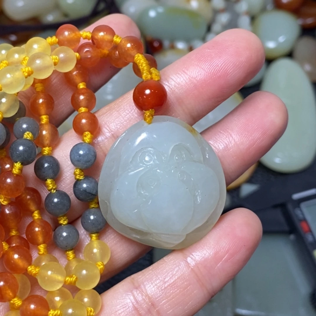 和田玉未镶嵌套链