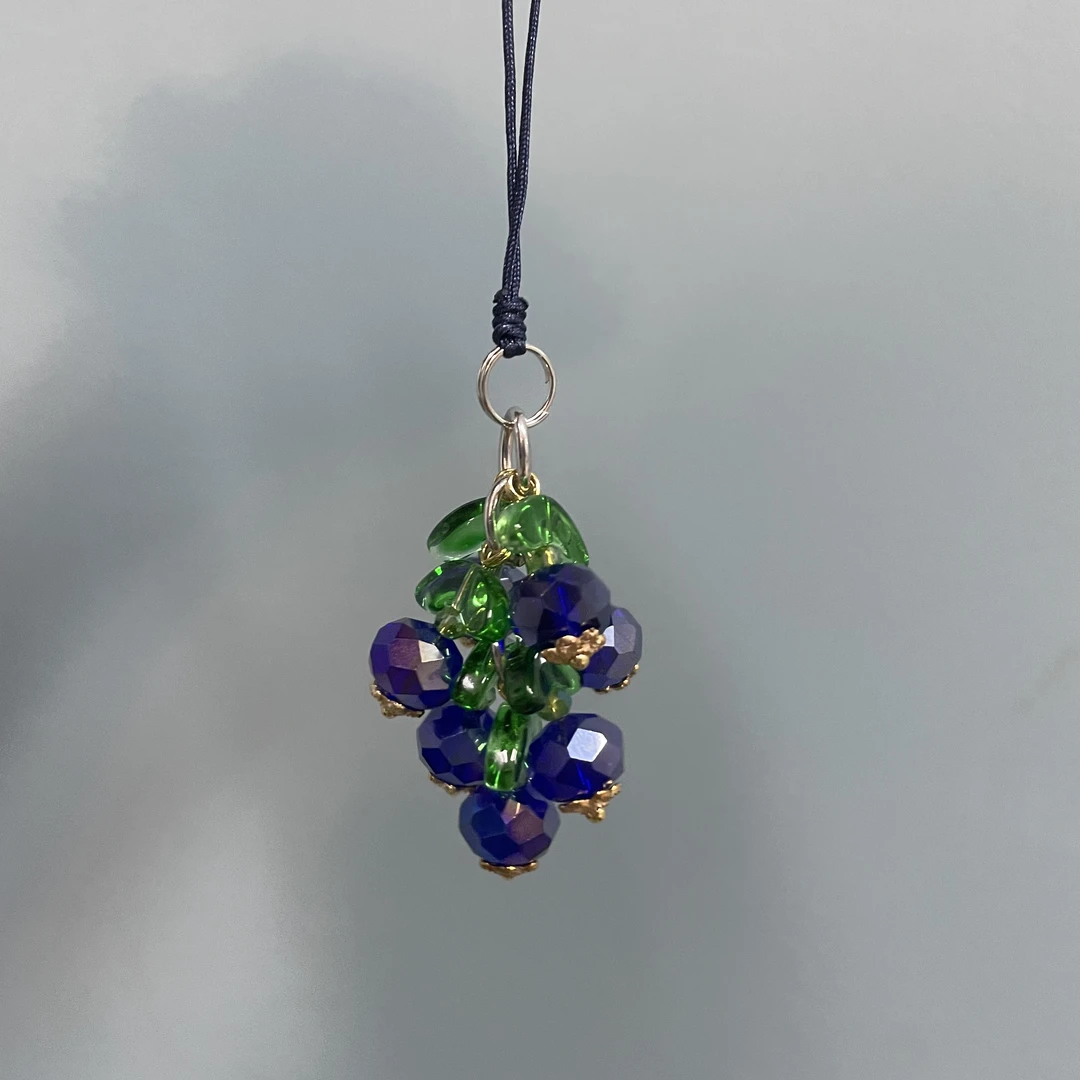 绳款宝蓝色提溜款手机坠E402