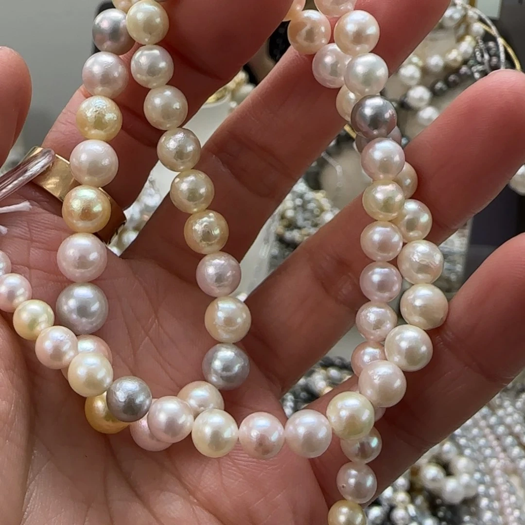 海水珍珠颈饰银S925镶嵌?****r