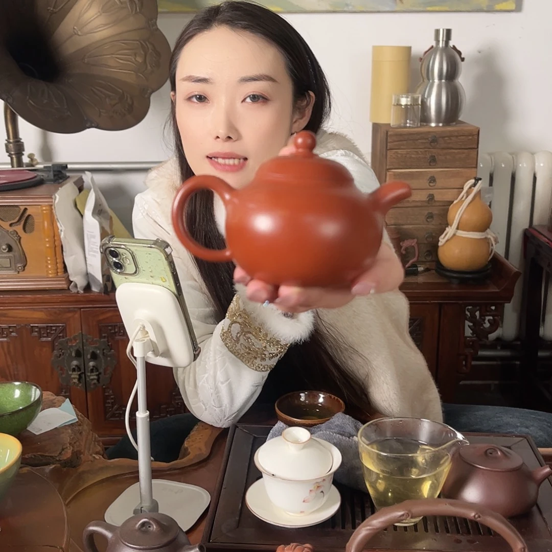 文旦 朱泥紫砂壶