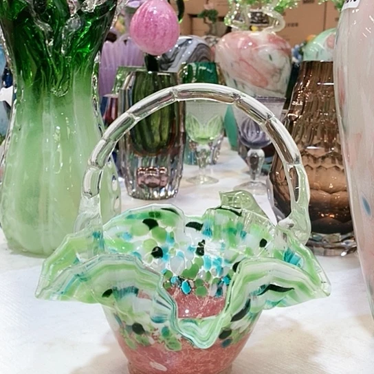 琉璃高度21厘米芬顿花蓝