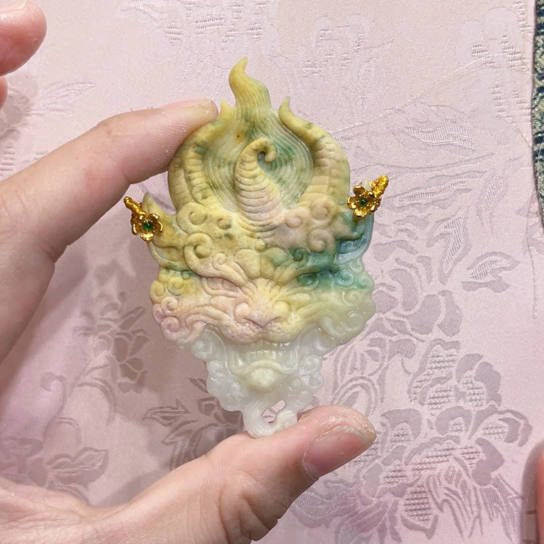 翡翠合金吊坠(赠链)