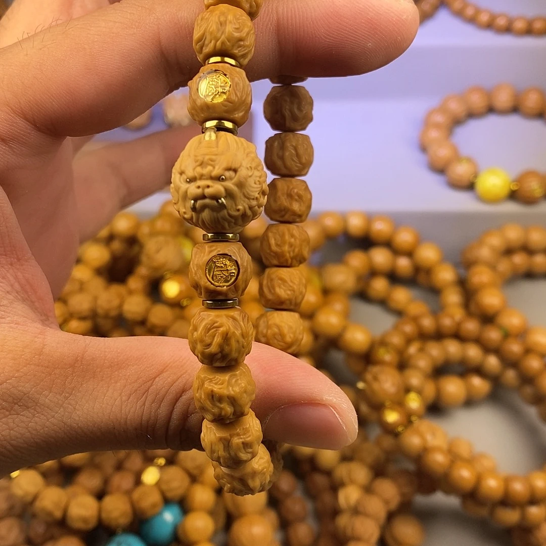 D***～手串猴头核桃全品龙蛇 貔貅