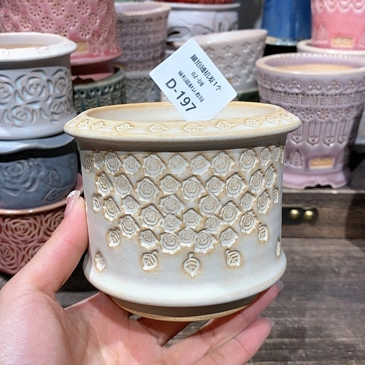 七里烧花盆2-8-197口径8