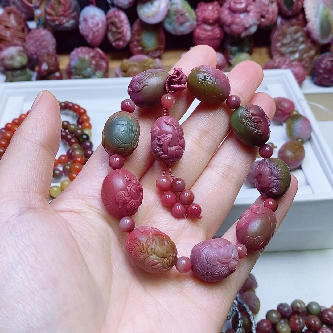 玛瑙/玉髓盐源玛瑙手链未镶嵌