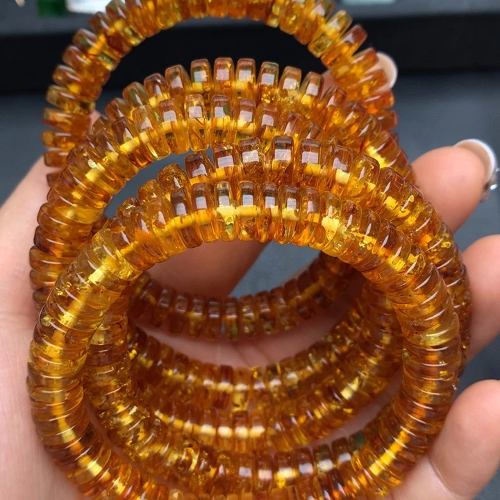 琥珀手串未镶嵌花珀手串任选其一的一条