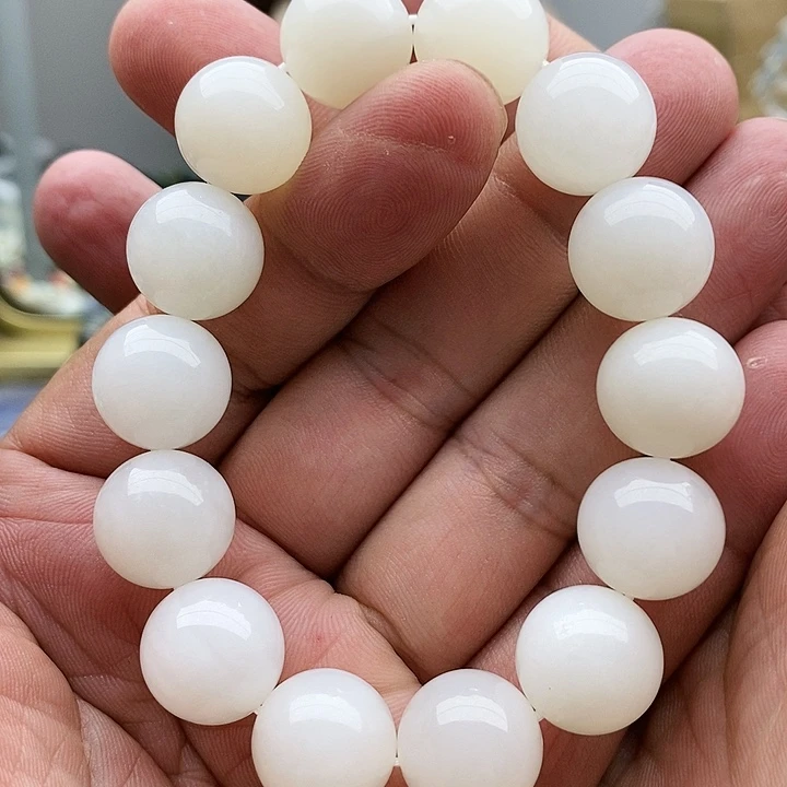 【闪购商品】未镶嵌手链和田玉15白299