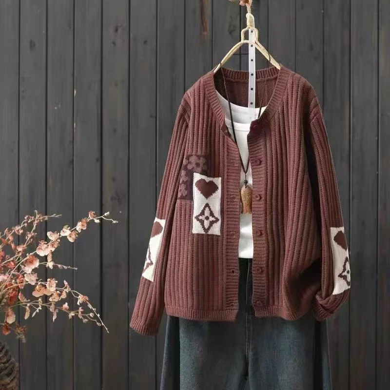 女款针织开衫外套 肆8703