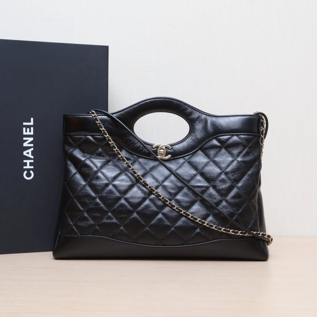 99新 Chanel/香奈儿 【双双活动】31Bag 中号 横版 36cm 芯片开