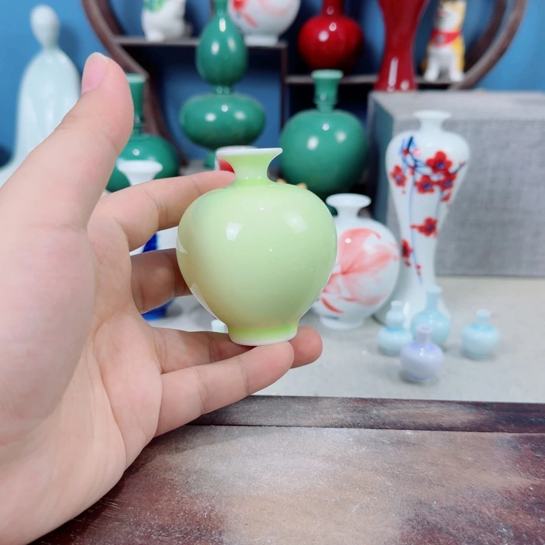 陶瓷手工小花器摆件