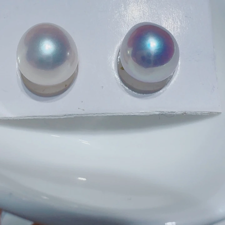 未镶嵌淡水珍珠水滴裸珠一对