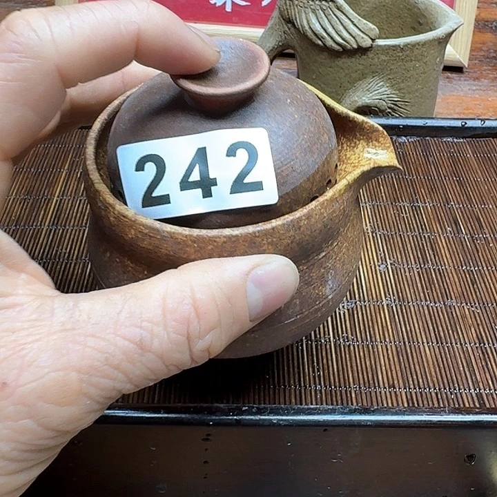 纯手工制作粗陶茶具