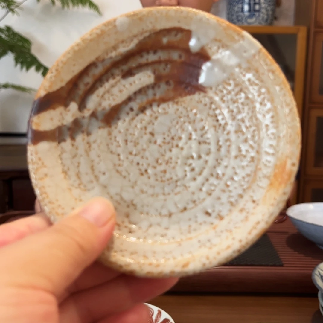 休***果茶壶紫砂志野小碟子