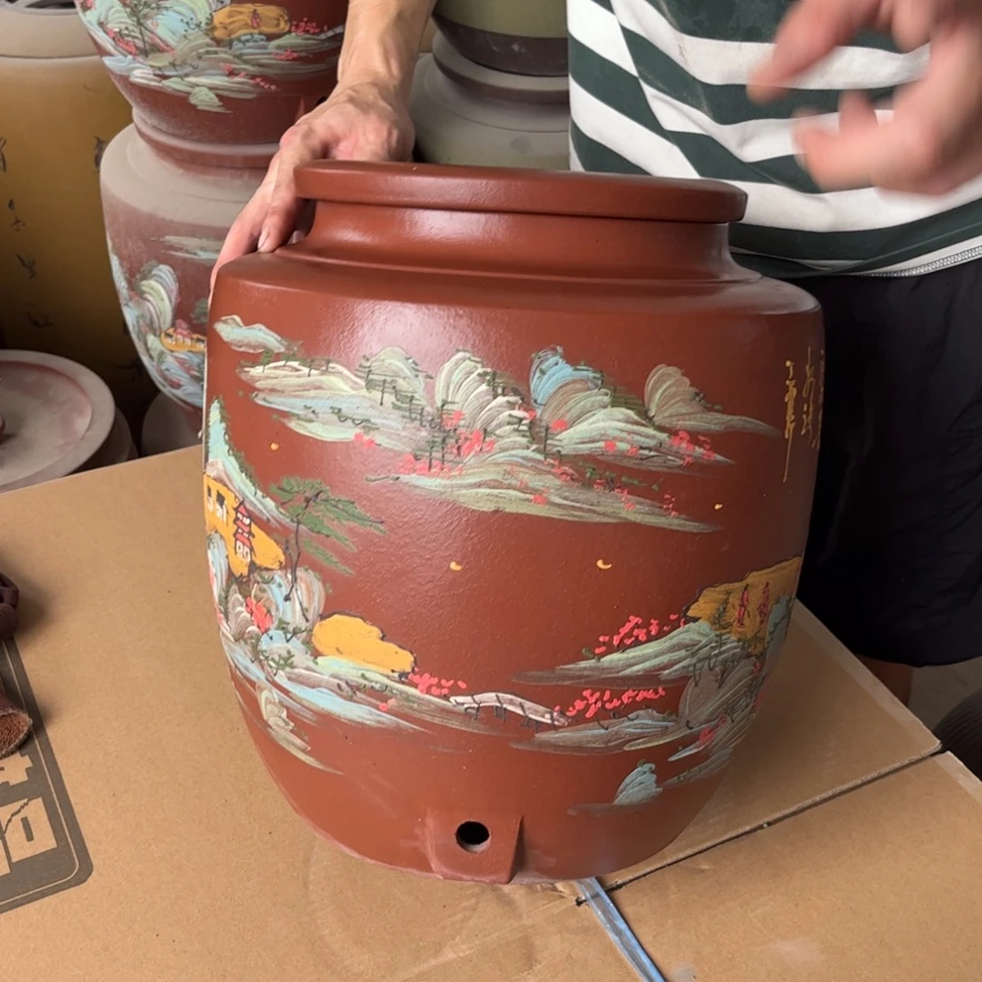 紫砂茶叶罐龙头款