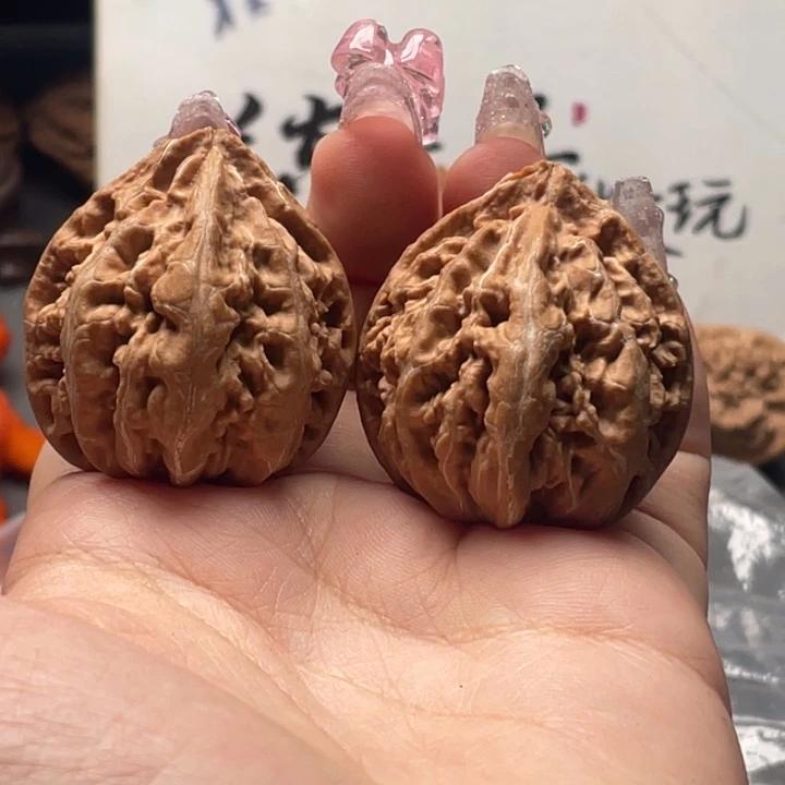 耶***米文玩核桃把件白云31