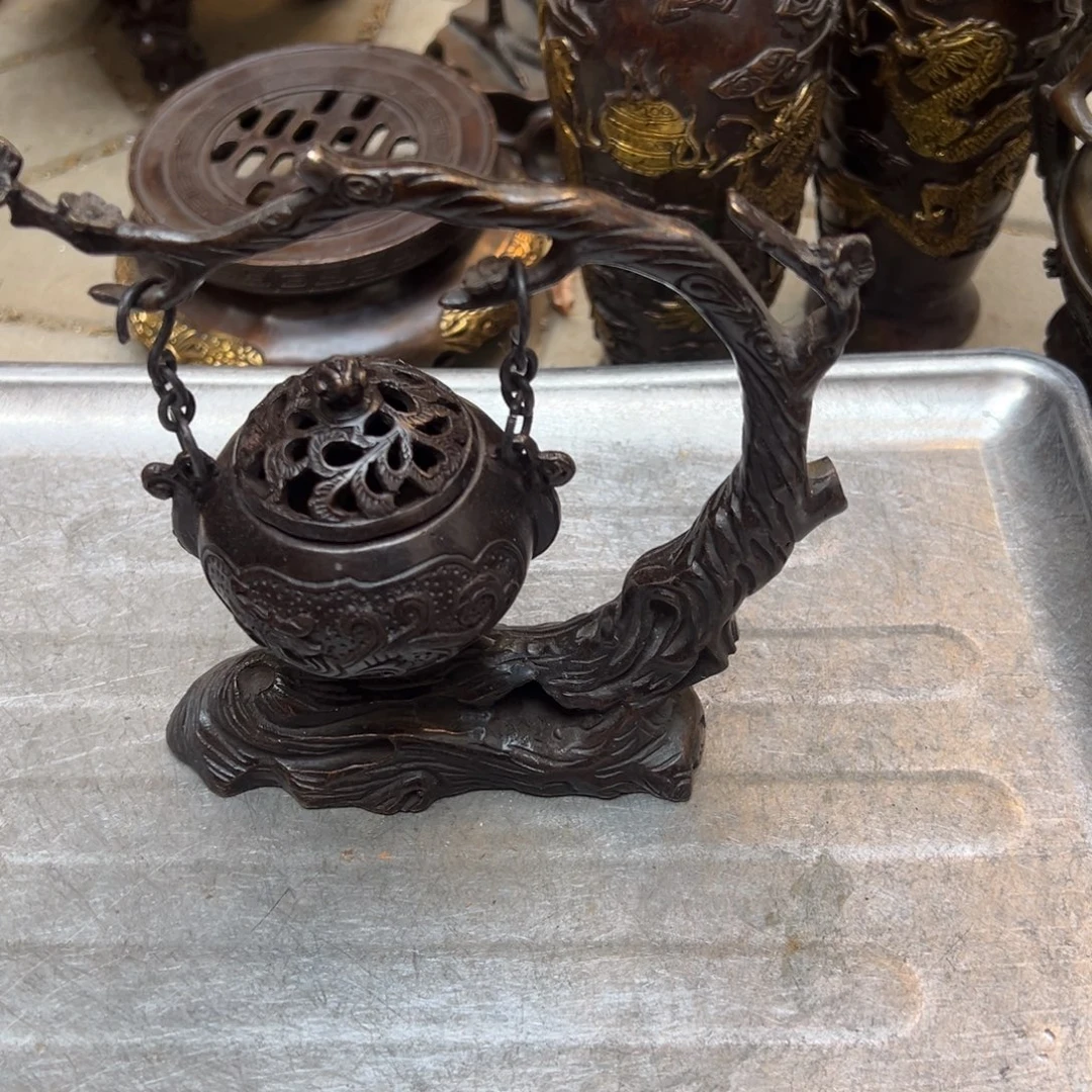 黄铜摆件，文房摆件