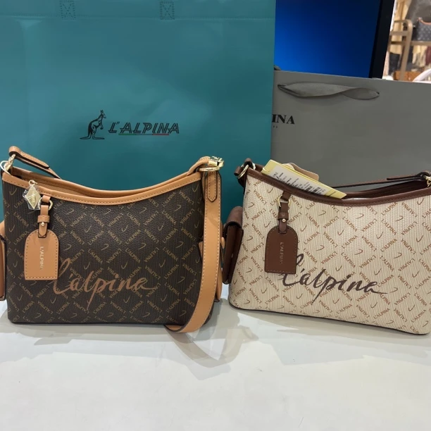 袋鼠月牙包满印图案新款时尚百搭女士单肩斜挎腋下饺子包