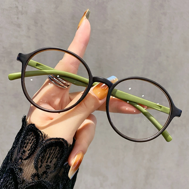 超轻防蓝光老花镜时尚复古圆框显年轻洋气高清看近阅读护目花镜