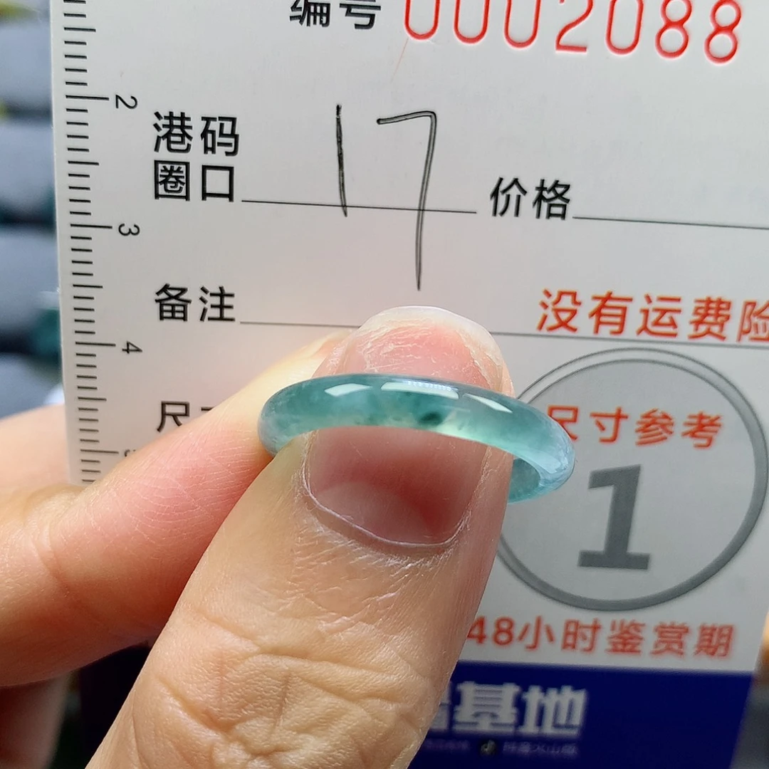 翡翠未镶嵌戒指天然