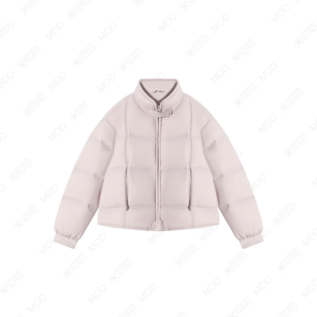 高级感立领鸭绒羽绒服2025新款百搭休闲韩版保暖外穿外套DD-531