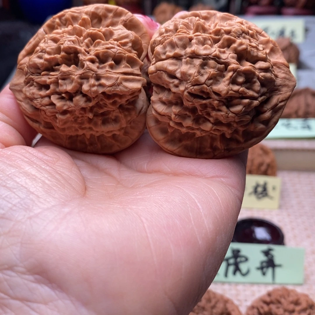 乙***石文玩核桃把件大官帽