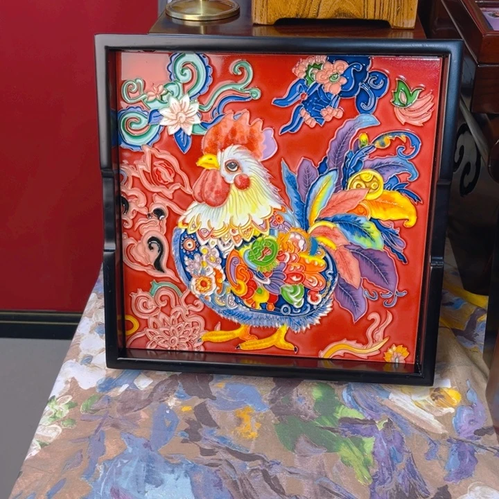 盖子款瓷板画艺术作品