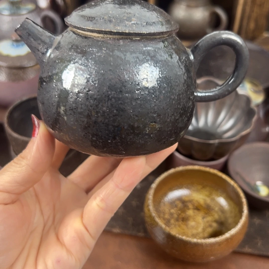 贝***尼柴烧柴烧茶器主人壶