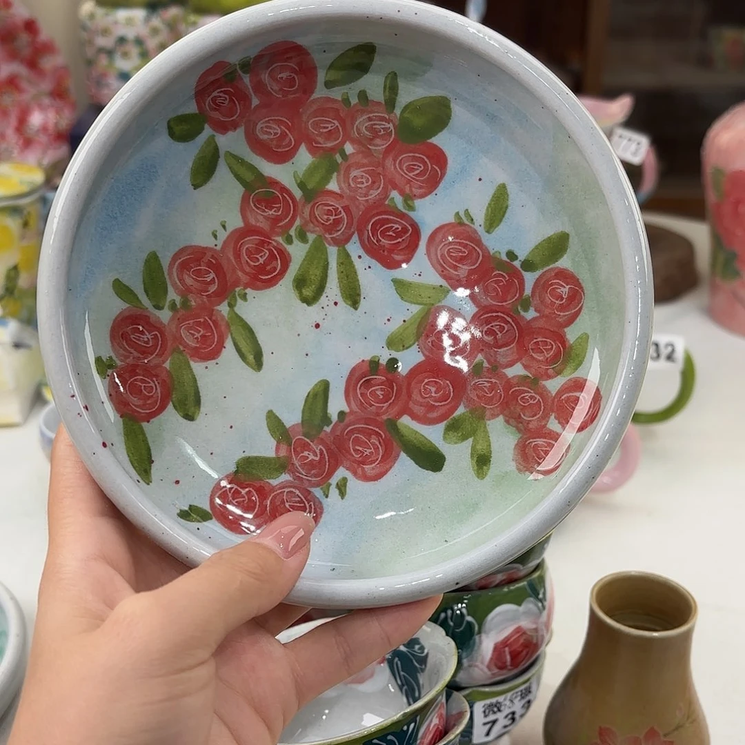 景德镇手绘高温釉下彩陶瓷茶具
