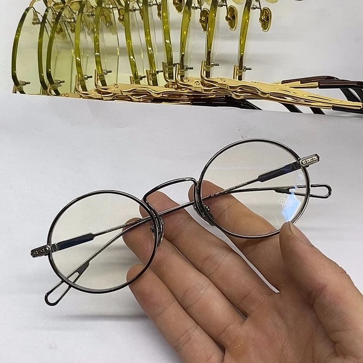 张***明分体式竹叶青水晶眼镜清凉舒适平光镜