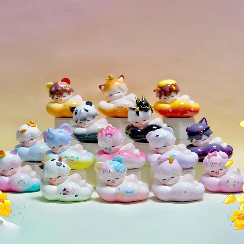 【李李拆盒】屁嘟嘟三代云朵趴趴萌兽系列手办盲盒可爱卡通摆件装饰