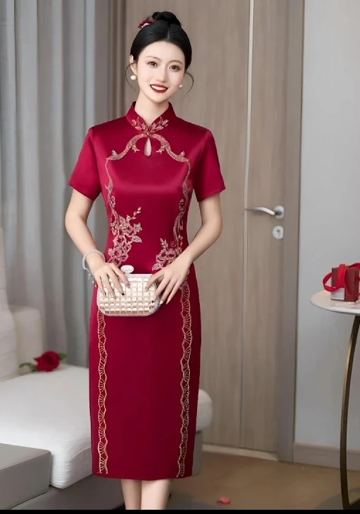 三木汐《双喜临门》高端喜妈妈旗袍