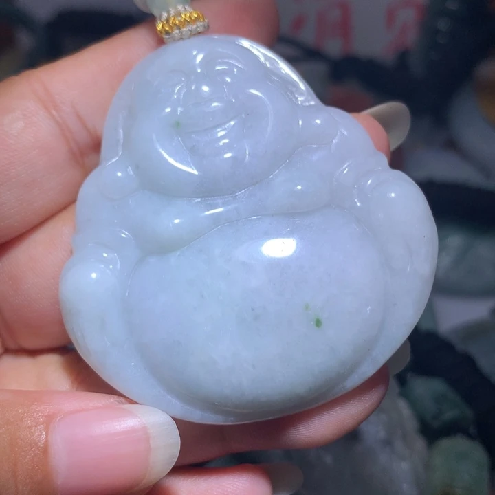 翡翠未镶嵌颈饰保真天然A货翡翠