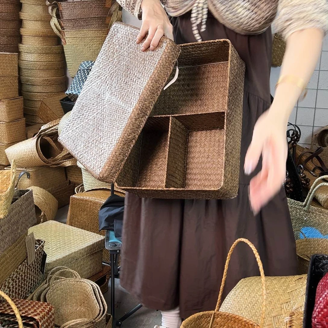 草编草编包/草编收纳盒微瑕疵