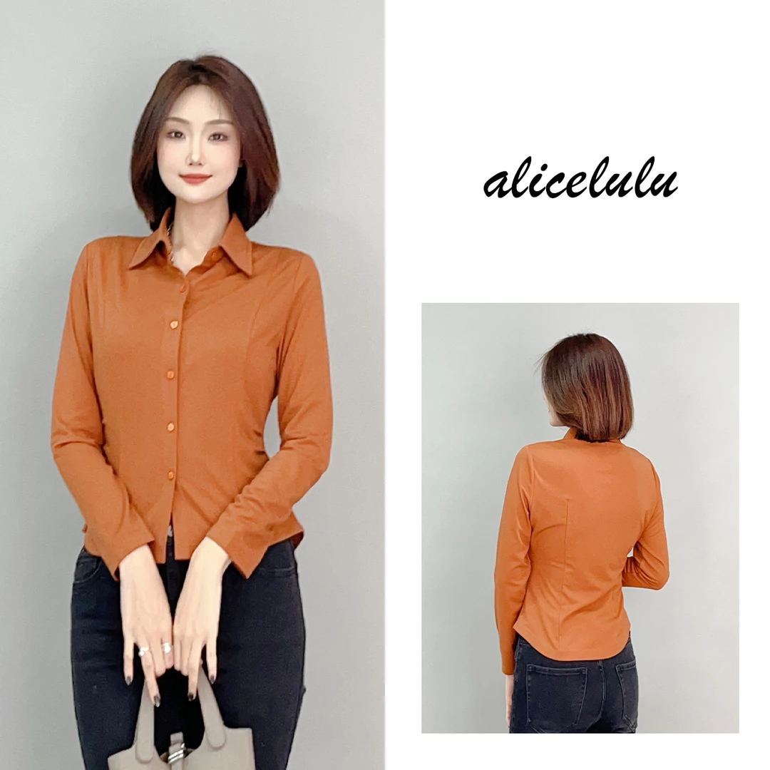 1 ALICE 职场小腰衬衫 立体线条 明媚百搭 S1034909L