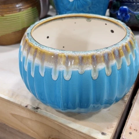 陶瓷新年快乐都是福利花盆