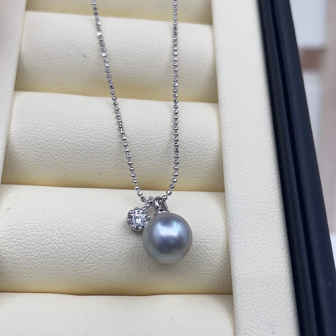 海水珍珠颈饰银S925镶嵌