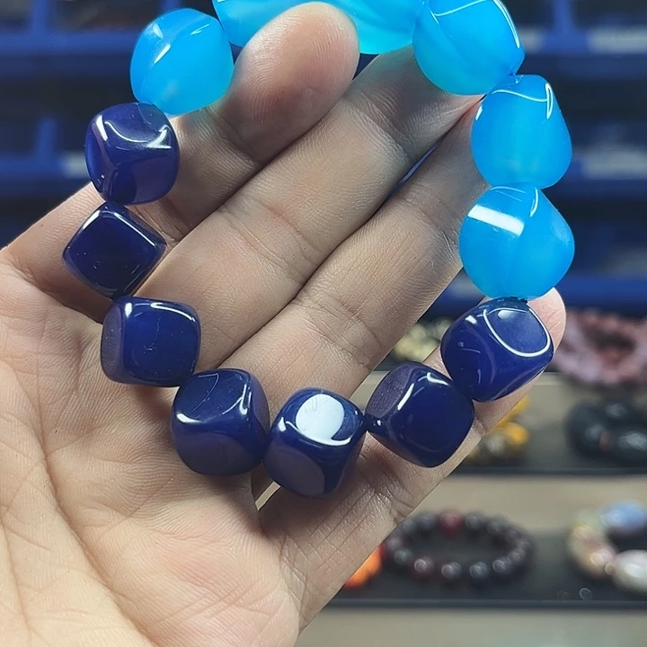 玛瑙未镶嵌手链T16小方糖