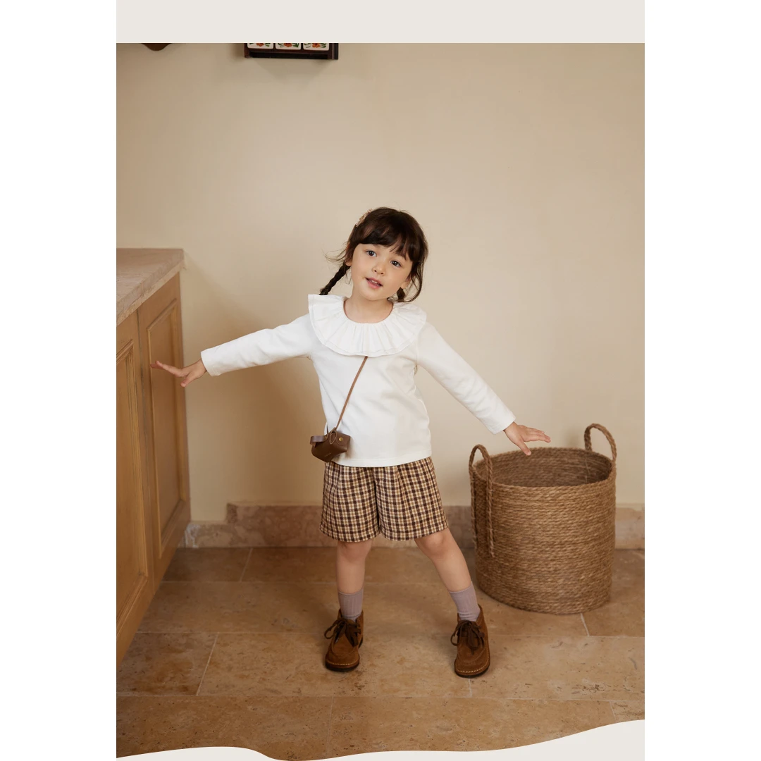 7.5 小O宝Okids童装 宝宝毛呢五分裤 YFD312189B