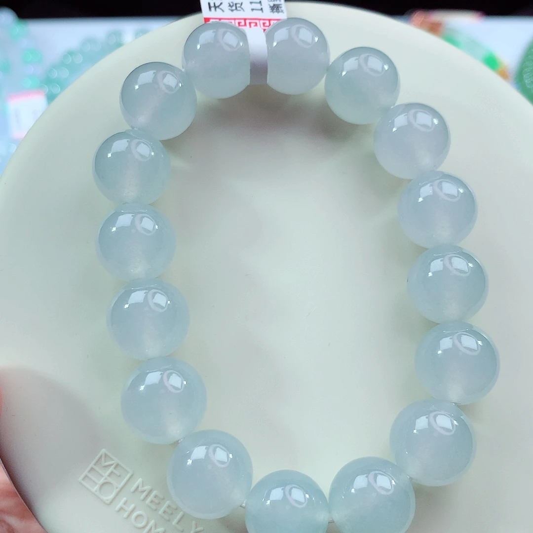 翡翠未镶嵌手链卡12.7