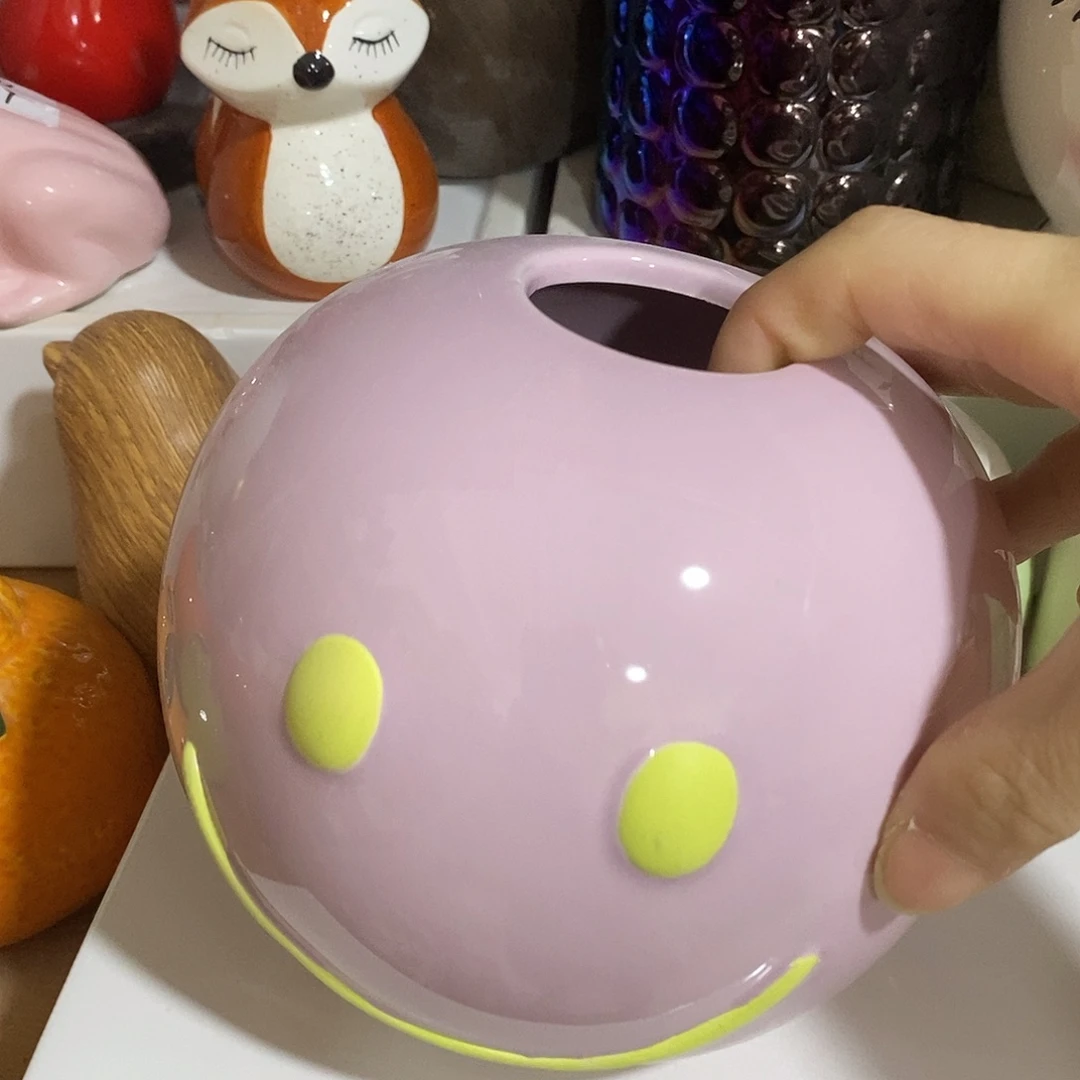 杯子陶陶盆有孔 瑕疵介意勿拍
