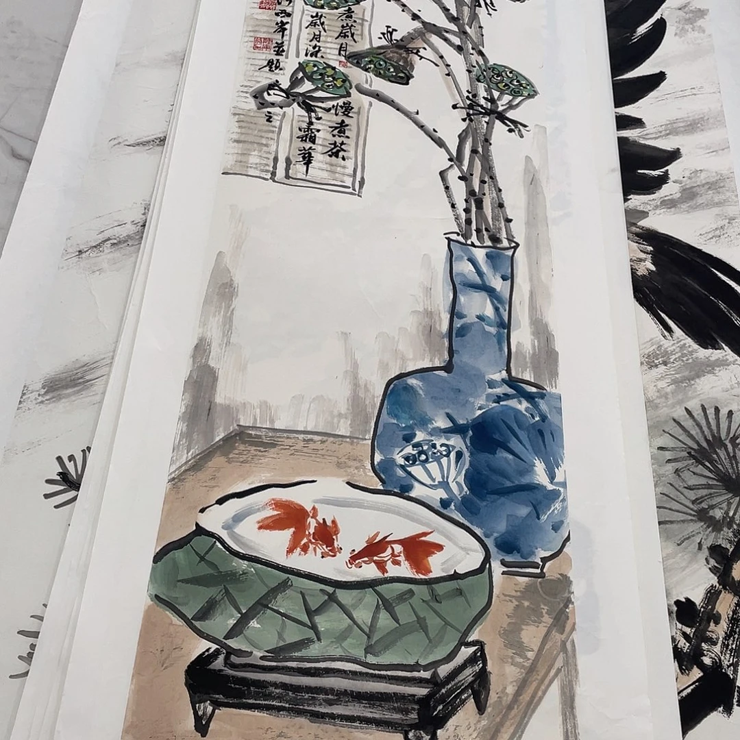 国画国画作品手绘作品