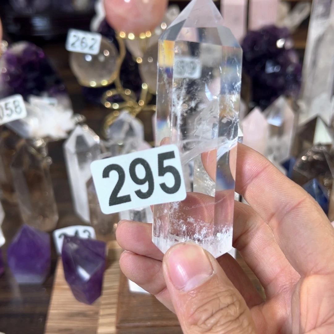 水晶天然水晶，默认微瑕未镶嵌